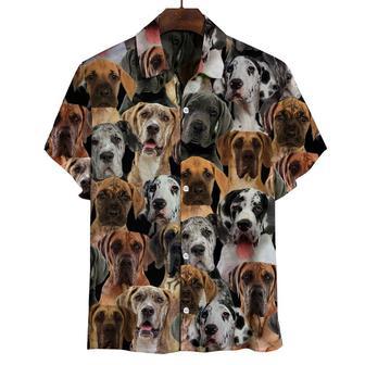 You Will Have A Bunch Of Great Danes All Over Printed Hawaiian Shirt, Farm Hawaiian Shirt, Farmer Hawaii | Newhawaiianshirts DE