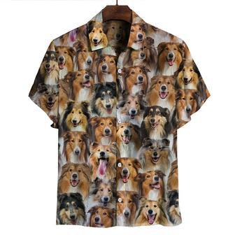 You Will Have A Bunch Of Rough Collies All Over Printed Hawaiian Shirt, Farm Hawaiian Shirt, Farmer Hawaii | Newhawaiianshirts AU