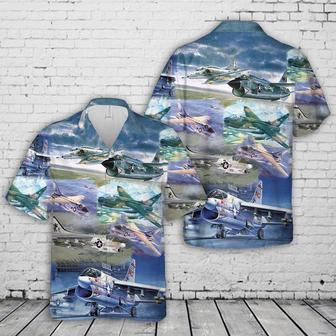 Air Force Hawaiian Shirt, Us Air Force Ltv Corsair Ii Hawaiian Shirt, Air Force Aloha Shirt | Newhawaiianshirts