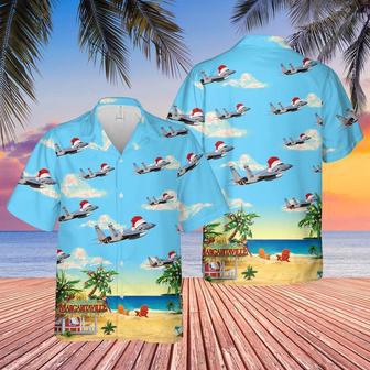 Air Force Hawaiian Shirt, Us Air Force Florida Air National Guard Eagle Christmas Hawaiian Shirt, Air Force Aloha Shirt | Newhawaiianshirts DE