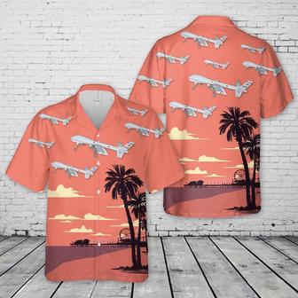 Air Force Hawaiian Shirt, Us Air Force California Air National Guard Attack Wing Reaper Hawaiian Shirt, Air Force Aloha Shirt | Newhawaiianshirts DE