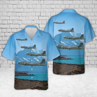 Air Force Hawaiian Shirt, Us Air Force Boeing Flying Fortress Sentimental Journey Hawaiian Shirt, Air Force Aloha Shirt | Newhawaiianshirts AU