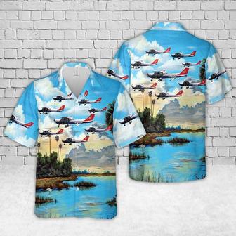 Air Force Hawaiian Shirt, Us Air Force Civil Air Patrol Cessna Skyhawk Sp Hawaiian Shirt, Air Force Aloha Shirt | Newhawaiianshirts UK