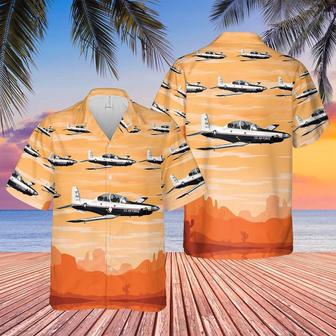 Air Force Hawaiian Shirt, Us Air Force Beechcraft Texan Ii Hawaiian Shirt, Air Force Aloha Shirt | Newhawaiianshirts DE