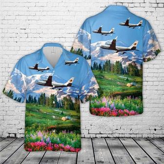 Air Force Hawaiian Shirt, Us Air Force In Flight With Winglets For Nasa Hawaiian Shirt, Air Force Aloha Shirt | Newhawaiianshirts AU