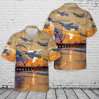 Air Force Hawaiian Shirt, New Jersey Air National Guard Fighter Wing Fighting Falcons Hawaiian Shirts, Air Force Aloha Shirt | Newhawaiianshirts CA