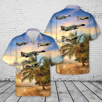 Air Force Hawaiian Shirt, Us Air Force (Usaf) Mcdonnell Douglas Phantom Ii Hawaiian Shirt, Air Force Aloha Shirt | Newhawaiianshirts CA