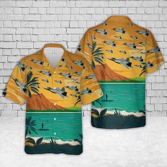 Air Force Hawaiian Shirt, Raptor Hawaii Air National Guard Hawaiian Shirt, Air Force Aloha Shirt | Newhawaiianshirts AU