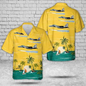 Air Force Hawaiian Shirt, Us Air Force Fires An Sparrow Hawaiian Shirt, Air Force Aloha Shirt | Newhawaiianshirts