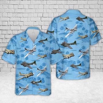 Air Force Hawaiian Shirt, Us Air Force Boeing Flying Fortress In Hawaiian Shirt, Air Force Aloha Shirt | Newhawaiianshirts AU