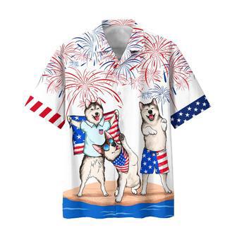 Alaska Hawaiian Shirt For Of July Patriotic, American Independence Day Dog Hawaii Shirt For Men And Women | Newhawaiianshirts AU