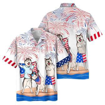 Alaska Hawaiian Shirt - Independence Is Coming, American Dog Aloha Beach Shirt, Dog Hawaii Shirt | Newhawaiianshirts AU