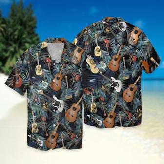 All Over Print Hawaiin Guitar Shirt, Guitar Hawaiian Shirt, Guitarist Hawaii Aloha Beach Shirt | Newhawaiianshirts AU