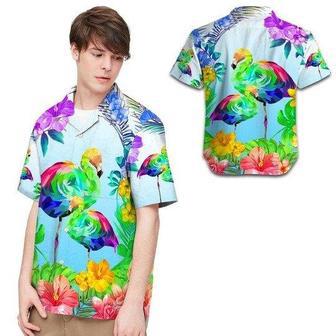 Aloha Lgbt Flamingo Tropical Hawaiian Shirt, Hawaiian Shirt For Gaymer, Gift For Gay Friend | Newhawaiianshirts AU