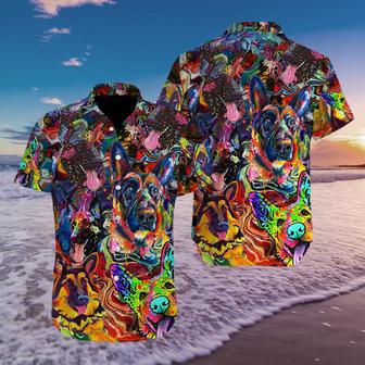 Amazing German Shepherd Dog Lover Hawaiian Aloha Shirts | Newhawaiianshirts