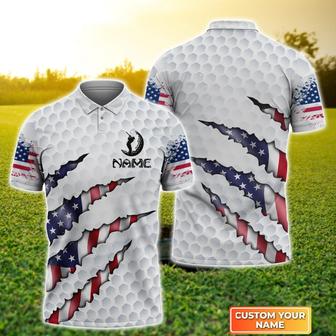 America Golf Polo Shirt Personalized Golf Polo Shirt Sports Polo Shirt Polo Shirts For Golfers - Monsterry DE