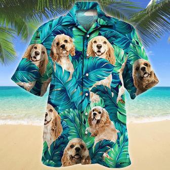 American Cocker Spaniel Dog Lovers Hawaiian Style For Summer Hawaiian Shirt, Farm Hawaiian Shirt, Farmer Hawaii | Newhawaiianshirts AU