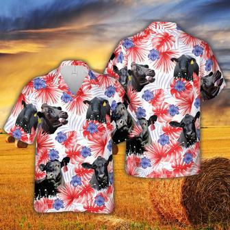 American Colors Black Angus Hawaiian Shirt, Farm Hawaiian Shirt, Farmer Hawaii | Newhawaiianshirts AU