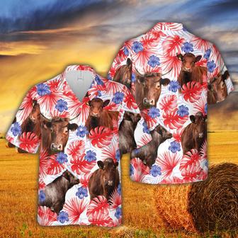 American Colors Shorthorn Cattle Hawaiian Shirt | Newhawaiianshirts AU