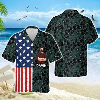 American Dad Of July Dad Personalized Hawaiian Aloha Shirts - Gift For Father's Day | Newhawaiianshirts