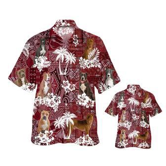 American Pit Bull Terrier Hawaiian Shirt, Dog Hawaiian Shirt , Hawaii Shirts | Newhawaiianshirts AU