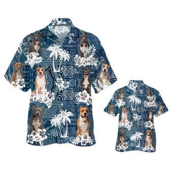 American Staffordshire Terrier Hawaiian Shirt, Aloha Beach Shirts For Dog Lovers, Summer Beach Hawaii Shirt | Newhawaiianshirts AU