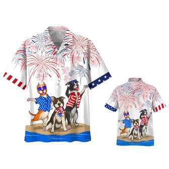 American Staffordshire Terrier Shirts, Independence Day Is Coming Aloha Summer Beach Shirts, American Pride Happy Of July Shirt | Newhawaiianshirts