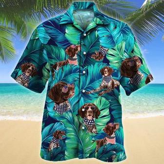 American Style German Shorthaired Pointer Dog Lovers Hawaiian Style For Summer Hawaiian Shirt, Farm Hawaiian Shirt, Farmer Hawaii | Newhawaiianshirts AU