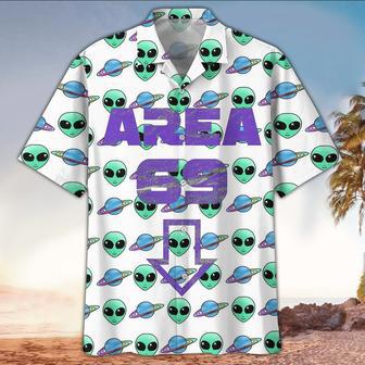 Area 69 Alien Head Hawaiian Aloha Shirts | Newhawaiianshirts UK