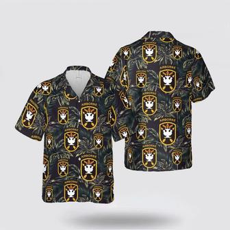 Army Hawaiian Shirt, Us Army John F Kennedy Special Warfare Center And School Hawaiian Shirt | Newhawaiianshirts