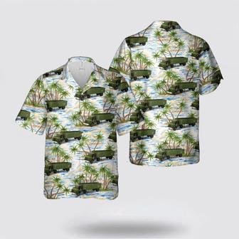 Army Hawaiian Shirt, Us Army Red Ball Express Tractor Trailer Hawaiian Shirt | Newhawaiianshirts CA