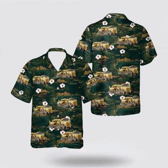 Army Hawaiian Shirt, Us Army Truck Tractor & Het Semi-Trailer Hawaiian Shirt | Newhawaiianshirts UK