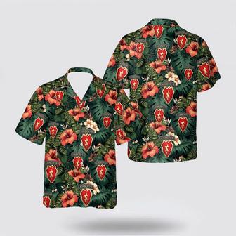 Army Hawaiian Shirt, Us Army Brigade Combat Team Infantry Division Airborne Hawaiian Shirt | Newhawaiianshirts UK