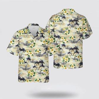 Army Hawaiian Shirt, Us Army Master Flight Surgeon Badge Hawaiian Shirt | Newhawaiianshirts UK