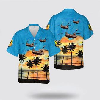 Army Hawaiian Shirt, Us Army Nevada Army National Guard B Company, General Support Aviation Battalion’S Chinook Hawaiian Shirt | Newhawaiianshirts AU