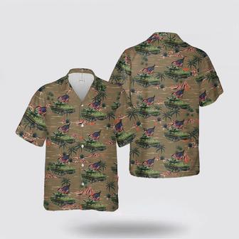 Army Hawaiian Shirt, Us Army Sheridan Tank Of July Hawaiian Shirt | Newhawaiianshirts AU