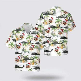 Army Hawaiian Shirt, Us Army Puerto Rico Air National Guard Black Hawk Rattle Snake Christmas Hawaiian Shirt | Newhawaiianshirts AU