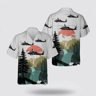 Army Hawaiian Shirt, Us Army Sikorsky Blackhawk Medevac Helicopter Hawaiian Shirt | Newhawaiianshirts DE