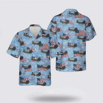 Army Hawaiian Shirt, Us Army Connecticut Army National Guard Chinook Helicopter From The Battalion, Aviation Regiment, Of July Hawaiian Shirt | Newhawaiianshirts CA