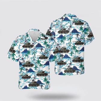 Army Hawaiian Shirt, Us Army Hvss Of The Tank Battalion, Armored Division Hawaiian Shirt | Newhawaiianshirts UK