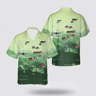 Army Hawaiian Shirt, Us Army Airborne Division Paratroopers Jump Into Latvia Hawaiian Shirt | Newhawaiianshirts CA