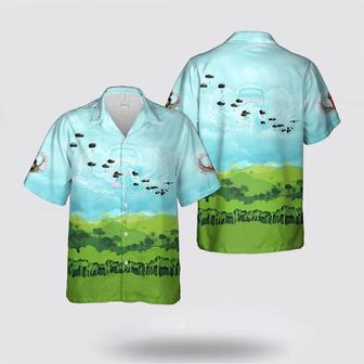 Army Hawaiian Shirt, Us Army Brigade, Airborne Division And Allies Jump Into Swift Response 15 Hawaiian Shirt | Newhawaiianshirts CA