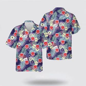 Army Hawaiian Shirt, Us Army Corps Of Engineers Essayons Hawaiian Shirt, Military Hawaiian Shirt | Newhawaiianshirts DE