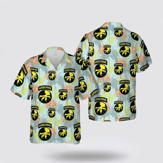Army Hawaiian Shirt, Us Army Airborne Forces Airborne Division Hawaiian Shirt | Newhawaiianshirts