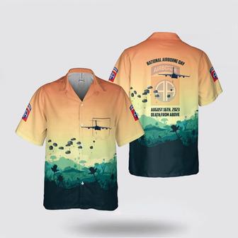 Army Hawaiian Shirt, Us Army National Airborne Day, Airborne Division Pocket Hawaiian Shirt | Newhawaiianshirts DE