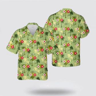 Army Hawaiian Shirt, Us Army Signal Corps (Usasc) Branch Insignia Hawaiian Shirt | Newhawaiianshirts UK