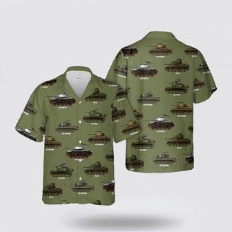 Army Hawaiian Shirt, Us Army Tank Of Wwii Hawaiian Shirt | Newhawaiianshirts