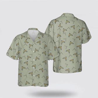 Army Hawaiian Shirt, Army Private Rank Hawaiian Shirt, Military Hawaiian Shirt | Newhawaiianshirts