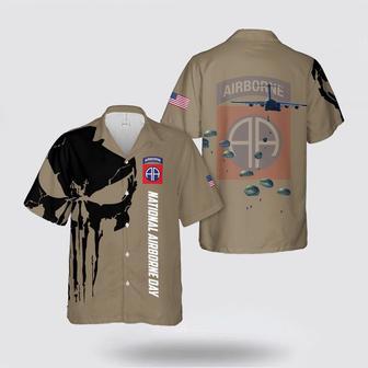 Army Hawaiian Shirt, Us Army National Airborne Day, Airborne Division Hawaiian Shirt | Newhawaiianshirts UK