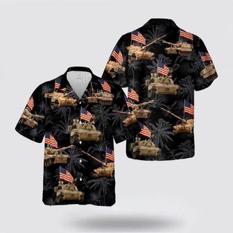 Army Hawaiian Shirt, Us Army Paladin Tank Of July Hawaiian Shirt | Newhawaiianshirts AU